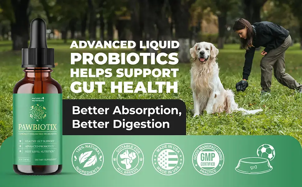 Pawbiotix Advanced Liquid Probiotics for Dogs
